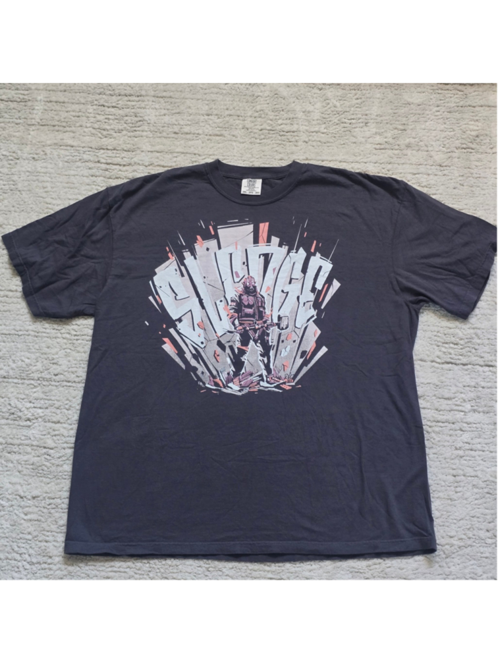 Men's Comfort Colors 6 Siege Graphic T-Shirt XXL Grey White